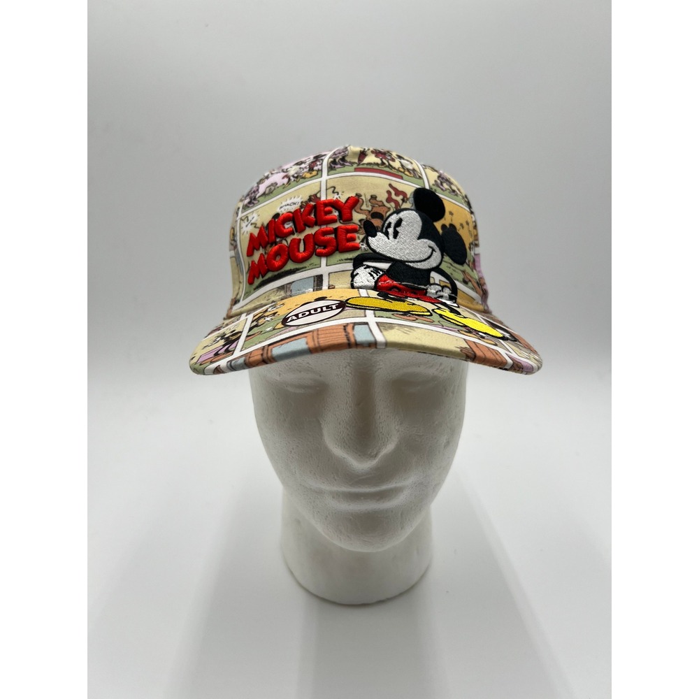 Disney Mickey Mouse Comic Strip Baseball Cap Jerry Leigh Adult All Over Print